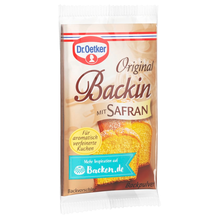 Dr. Oetker Original Backin mit Safran 49g, 3 Beutel